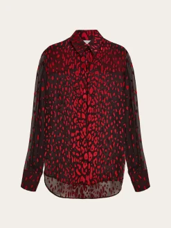 Devoré georgette shirt - Women