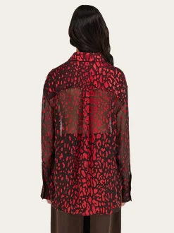 Devoré georgette shirt - Women
