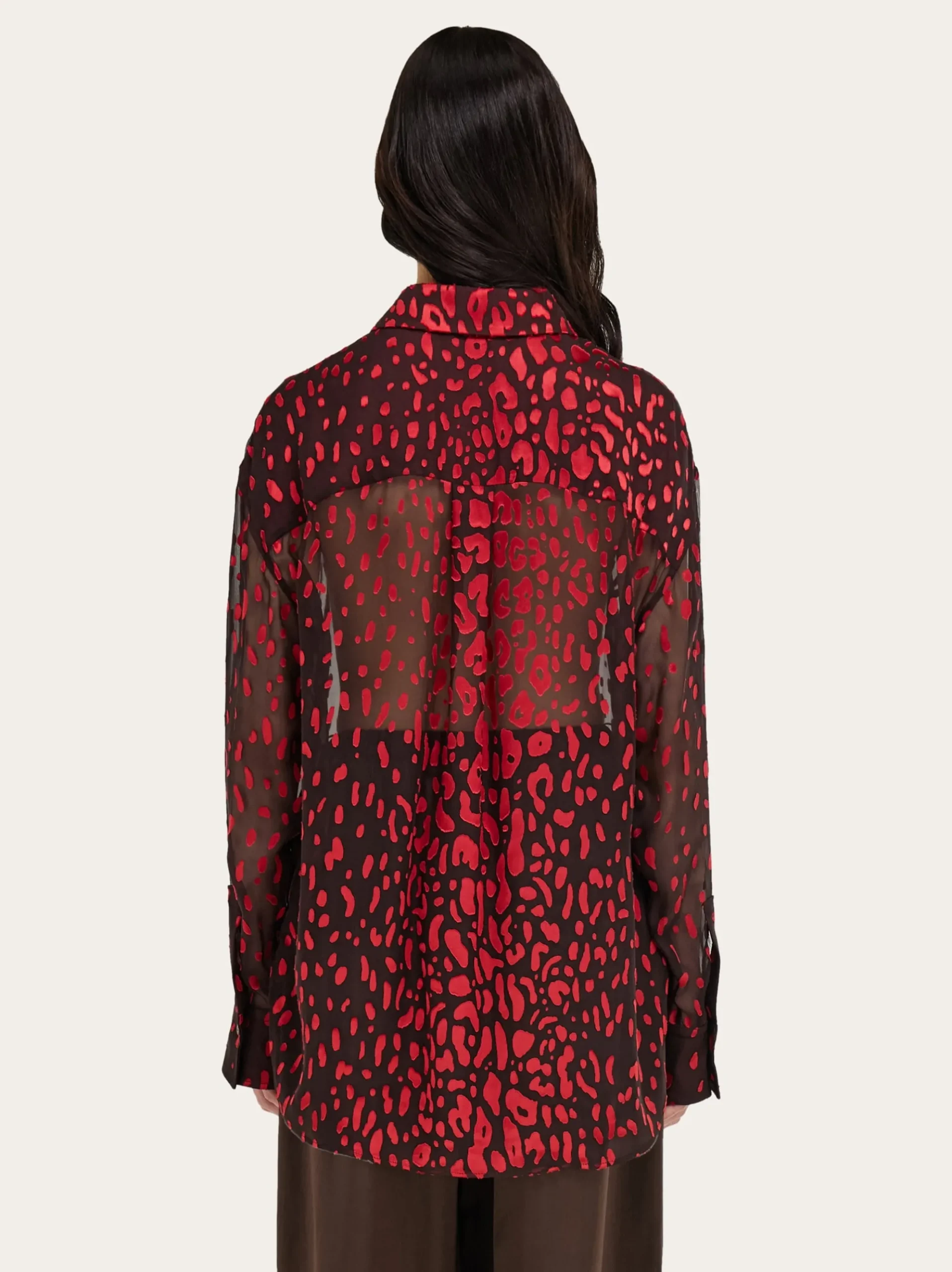 Devoré georgette shirt - Women
