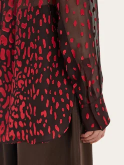 Devoré georgette shirt - Women