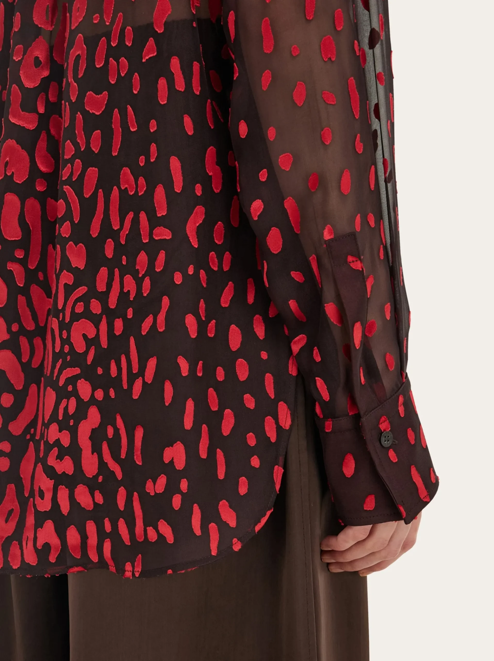 Devoré georgette shirt - Women