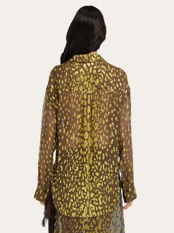 Devoré georgette shirt - Women