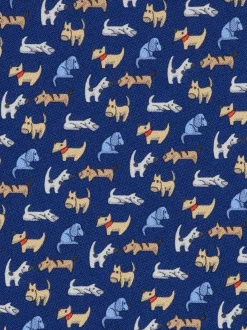 Dogs print silk tie - Men