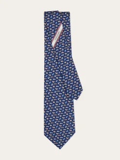 Dogs print silk tie - Men