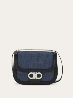 Double Gancini crossbody bag (XS) - Women