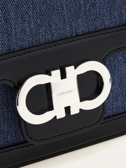 Double Gancini crossbody bag (XS) - Women