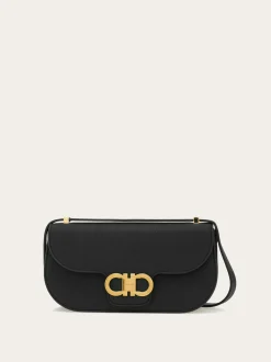 Double Gancini East-West crossbody bag - Women