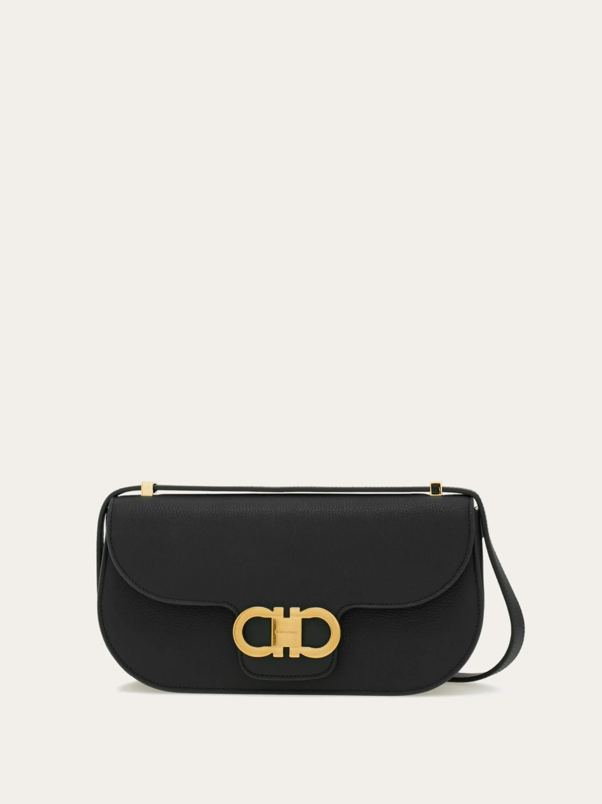 Double Gancini East-West crossbody bag - Women