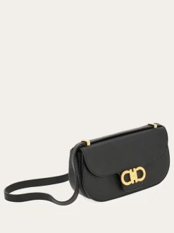 Double Gancini East-West crossbody bag - Women
