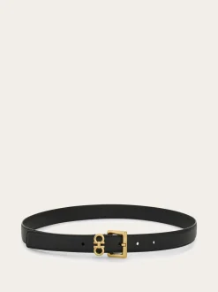 Double Gancini fixed belt - Women