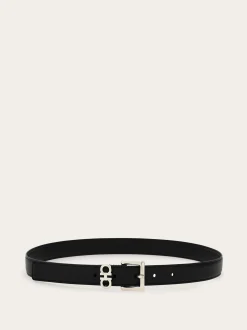 Double Gancini fixed belt - Women