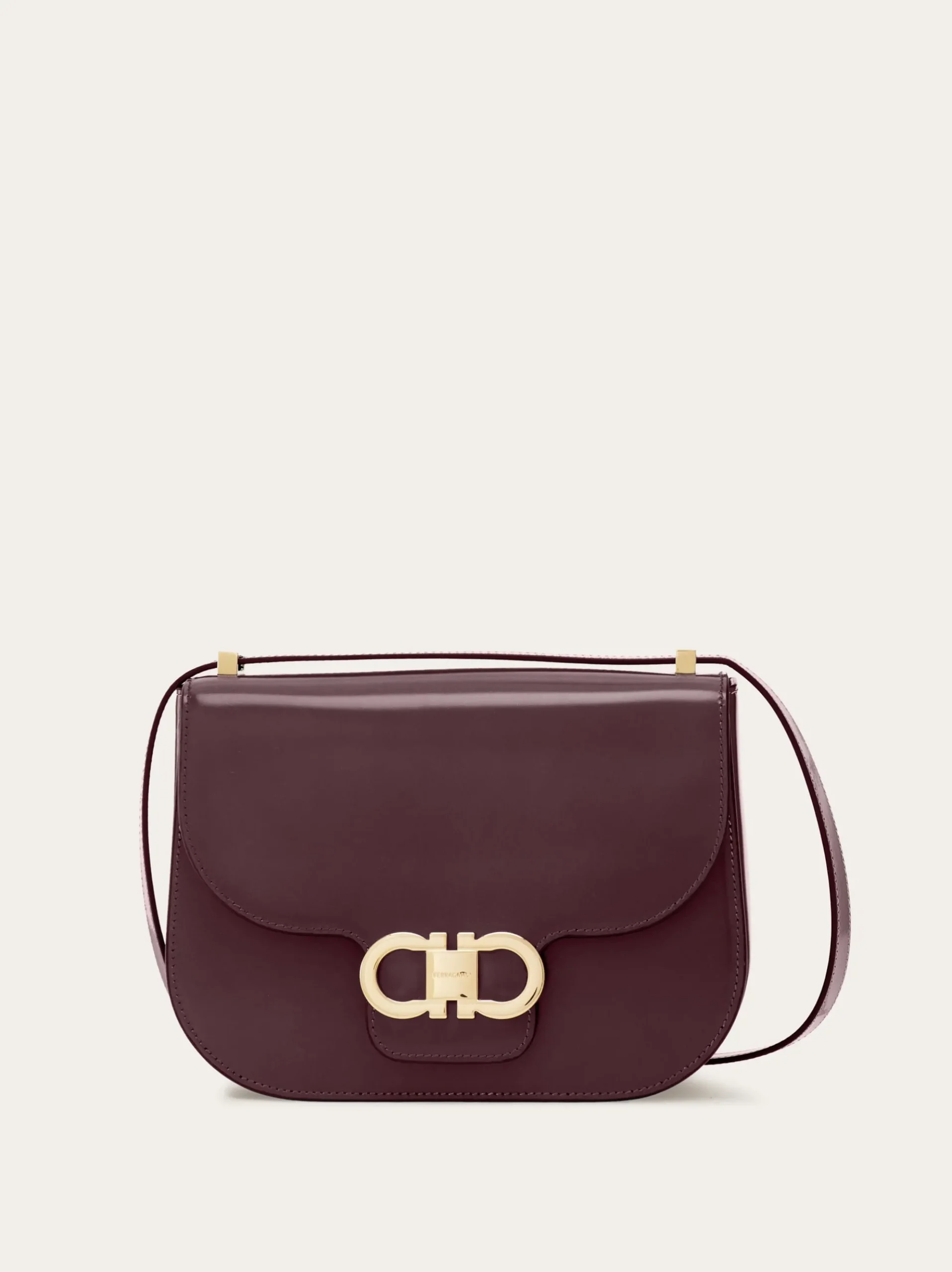 Double Gancini North-South crossbody bag - Women