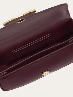 Double Gancini North-South crossbody bag - Women