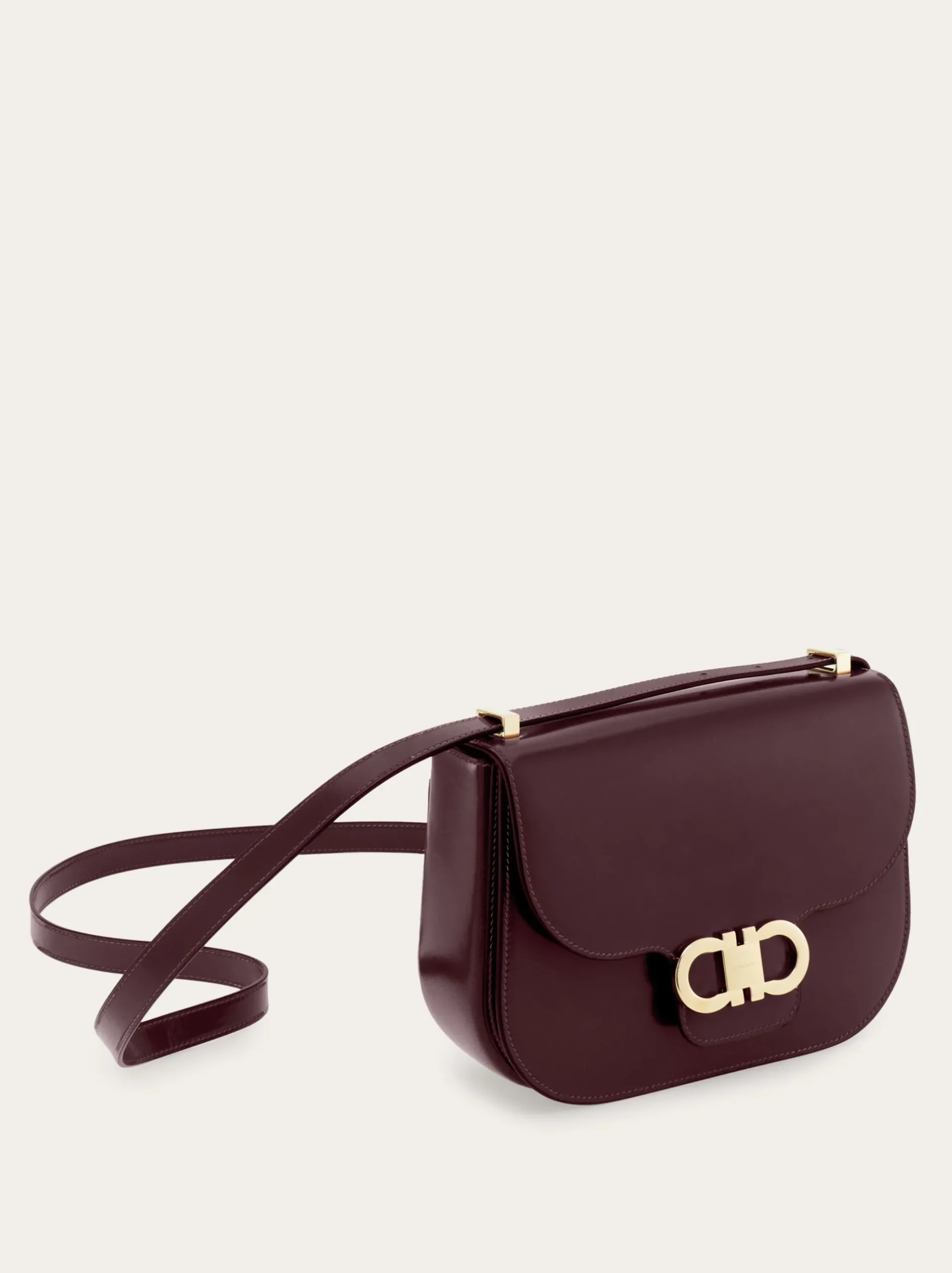 Double Gancini North-South crossbody bag - Women
