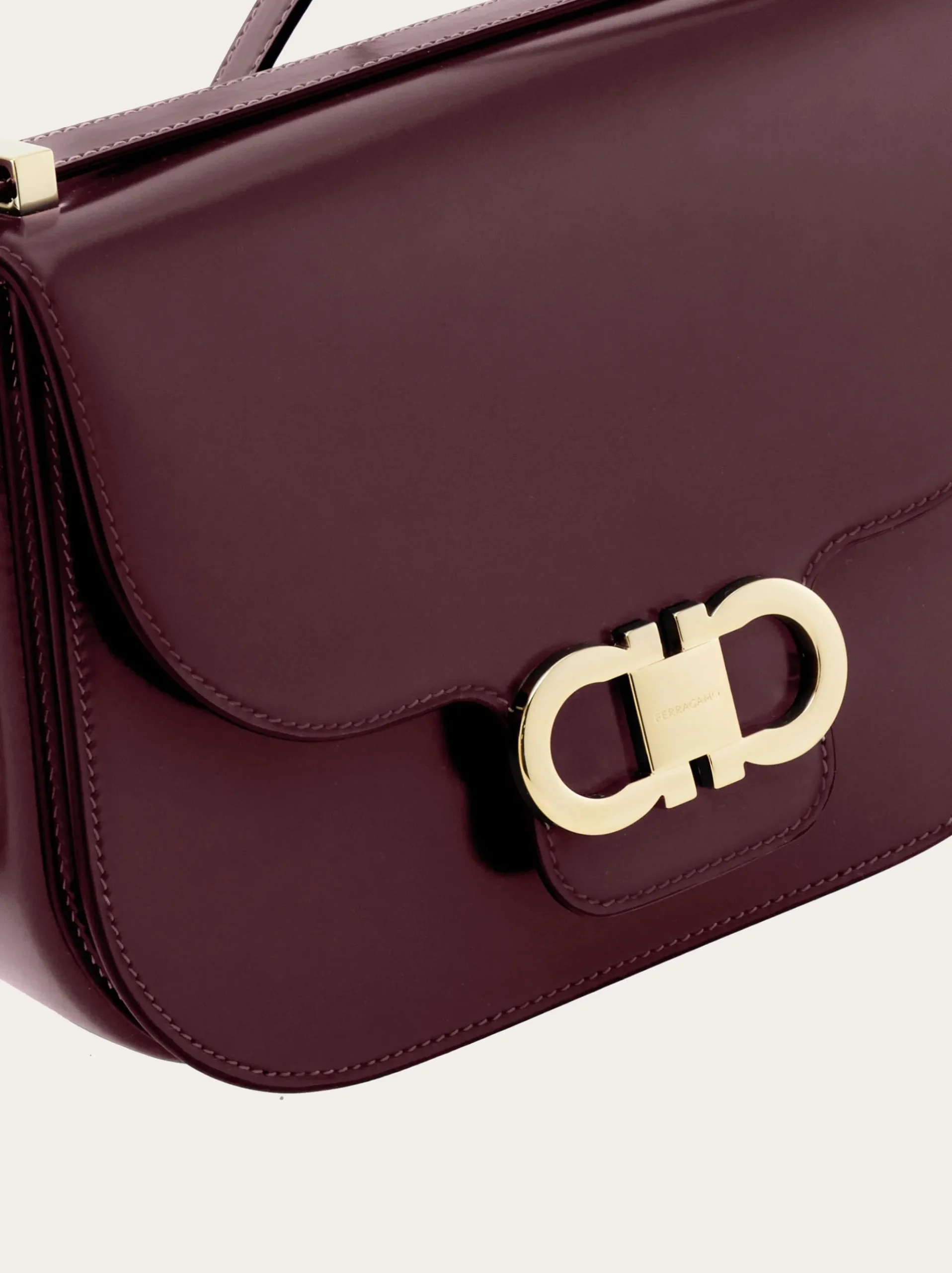 Double Gancini North-South crossbody bag - Women