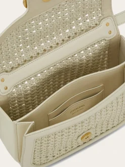Double Gancini North-South crossbody bag - Women