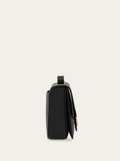Double Gancini North-South crossbody bag - Women