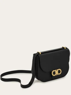Double Gancini North-South crossbody bag - Women