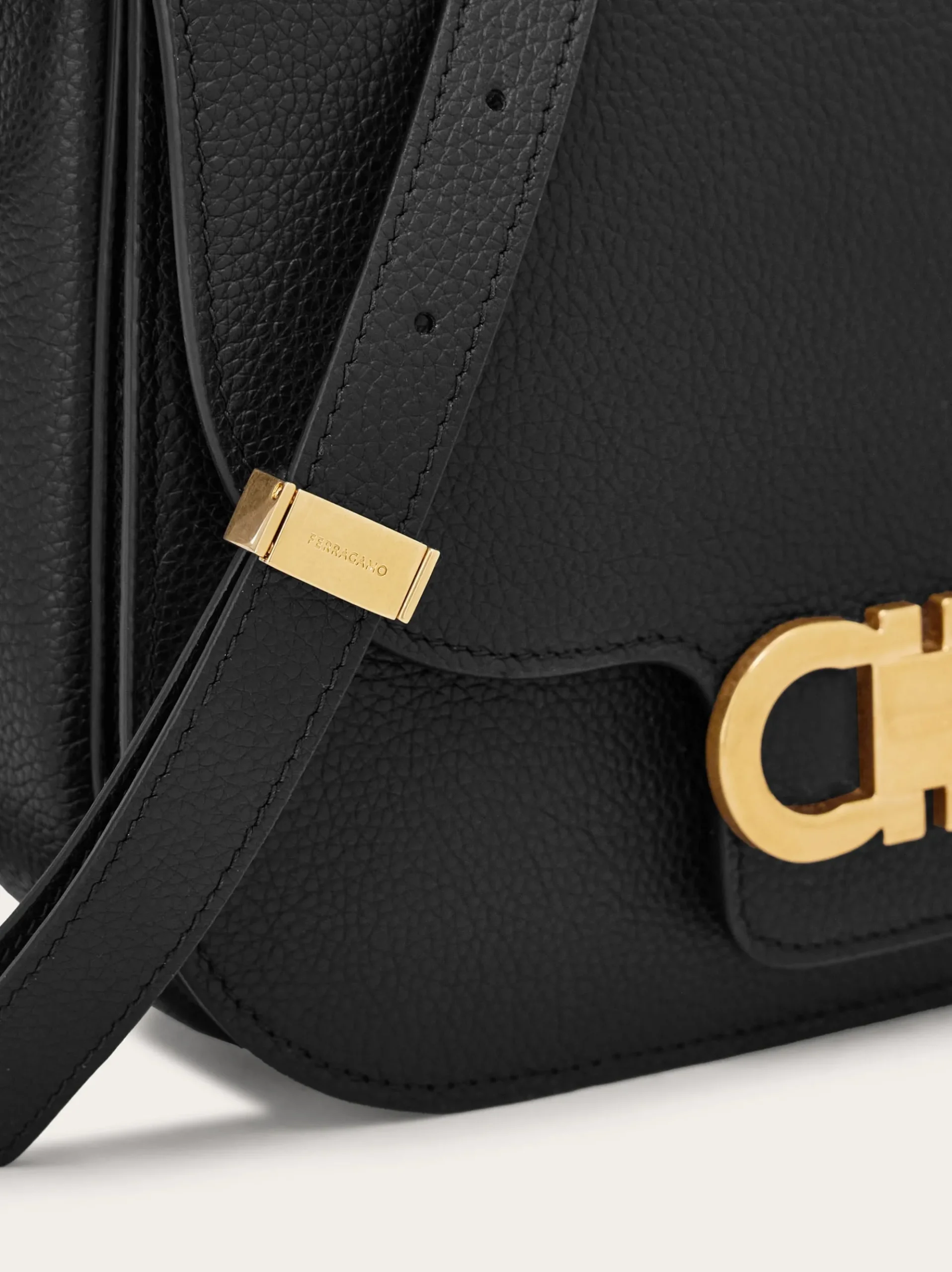 Double Gancini North-South crossbody bag - Women