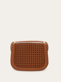 Double Gancini North-South crossbody bag (XS) - Women