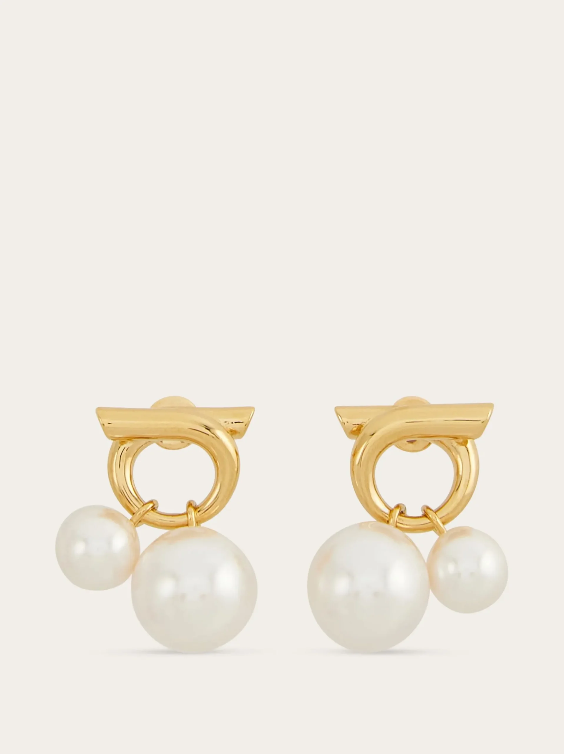 Double pearl earrings - Women
