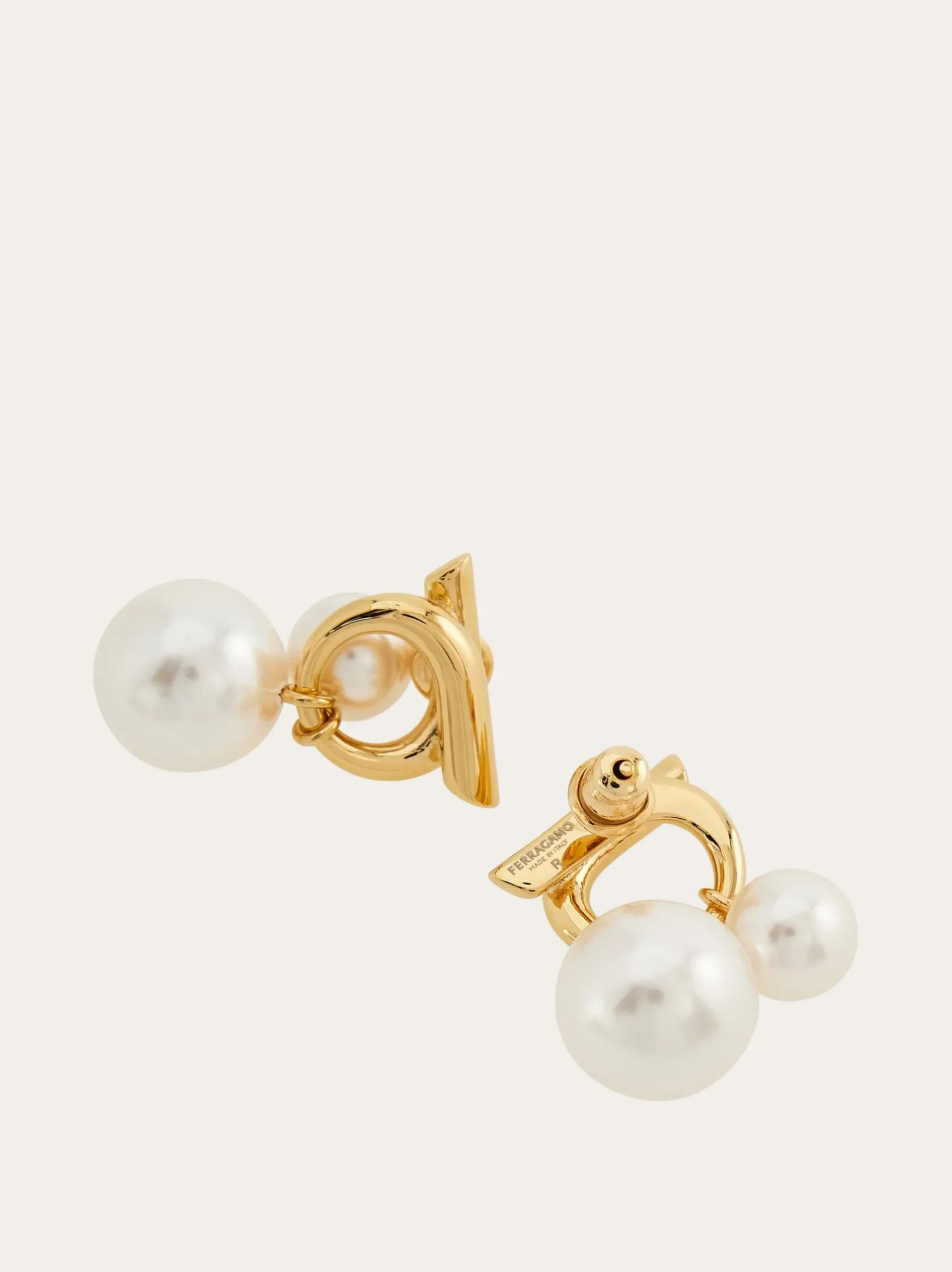 Double pearl earrings - Women