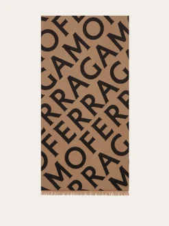 Double scarf with lettering - Women