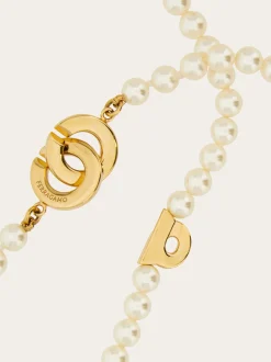 Double strand necklace with pearls - Women