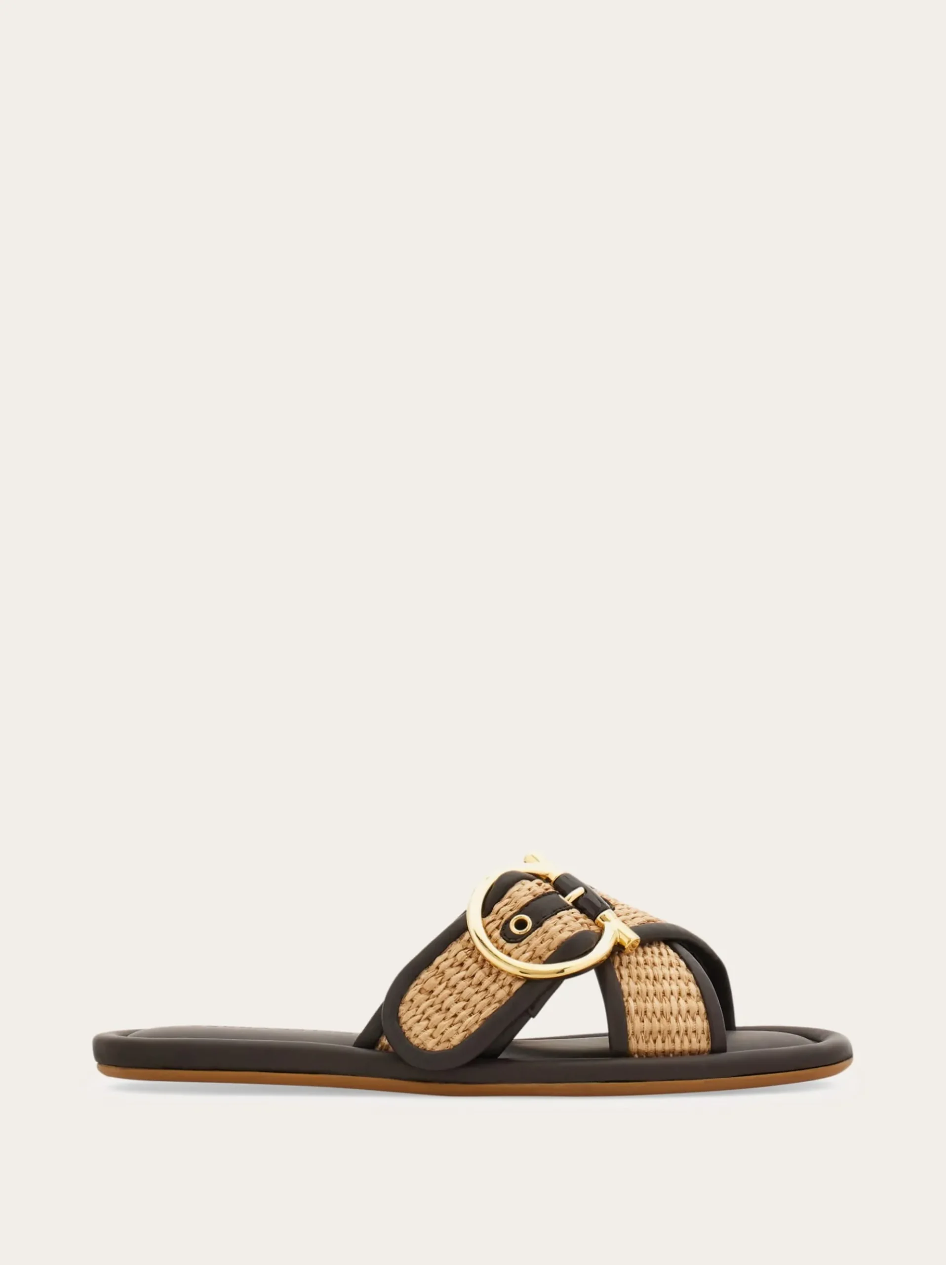 Double strap Gancini ornament slide - Women
