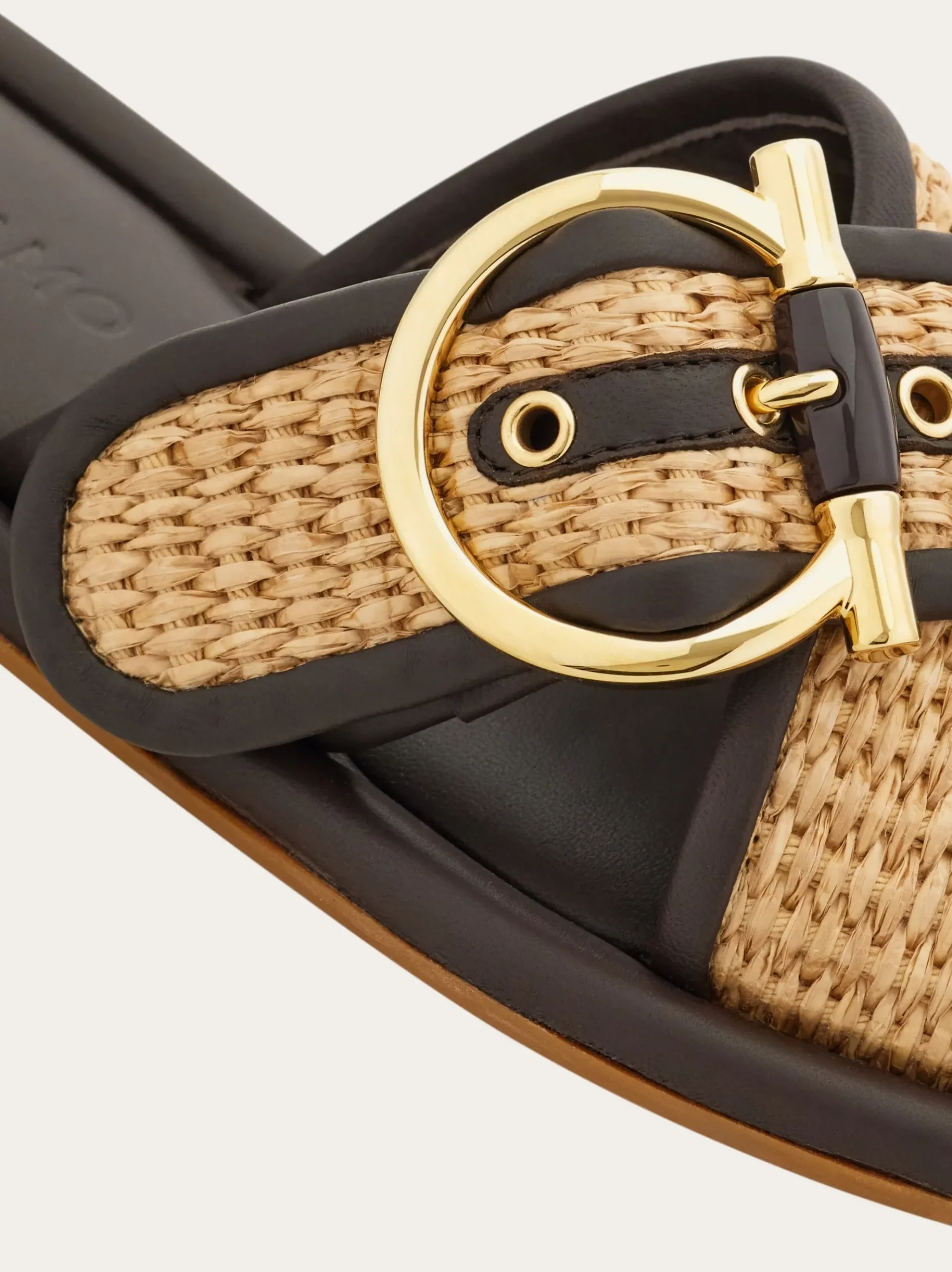 Double strap Gancini ornament slide - Women