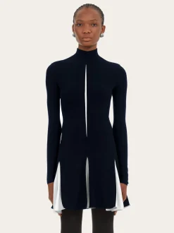 Dress with contrasting inserts - Women