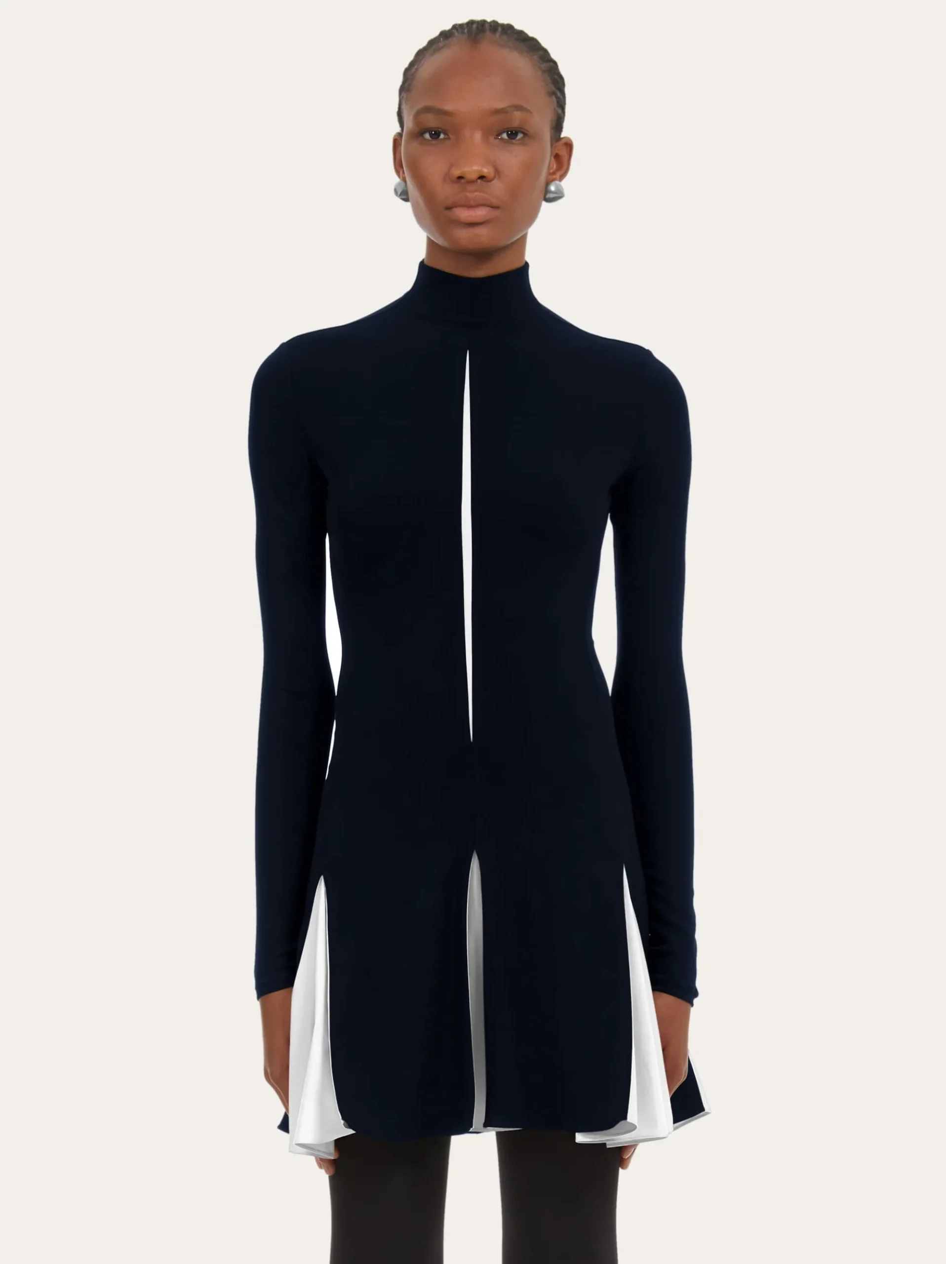Dress with contrasting inserts - Women