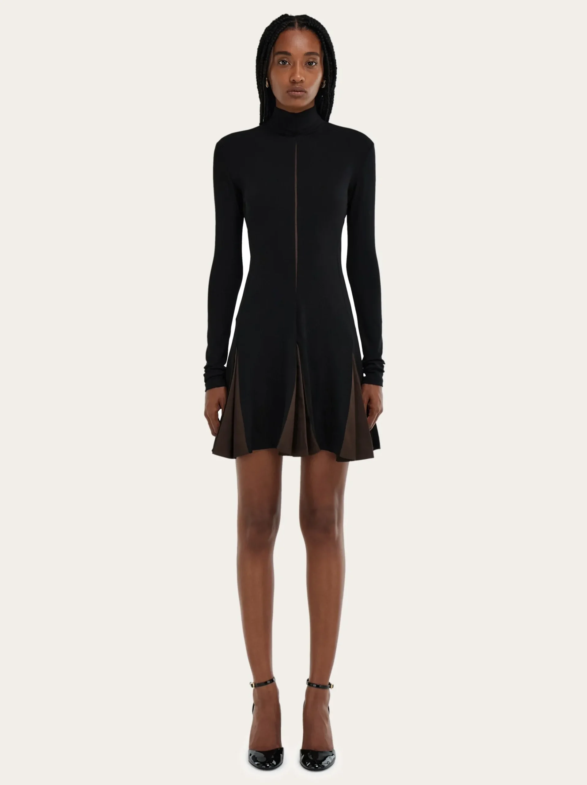 Dress with contrasting inserts - Women