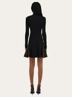 Dress with contrasting inserts - Women