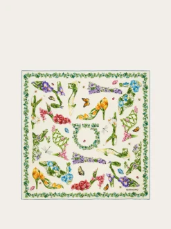 Eden shoes print silk scarf - Women