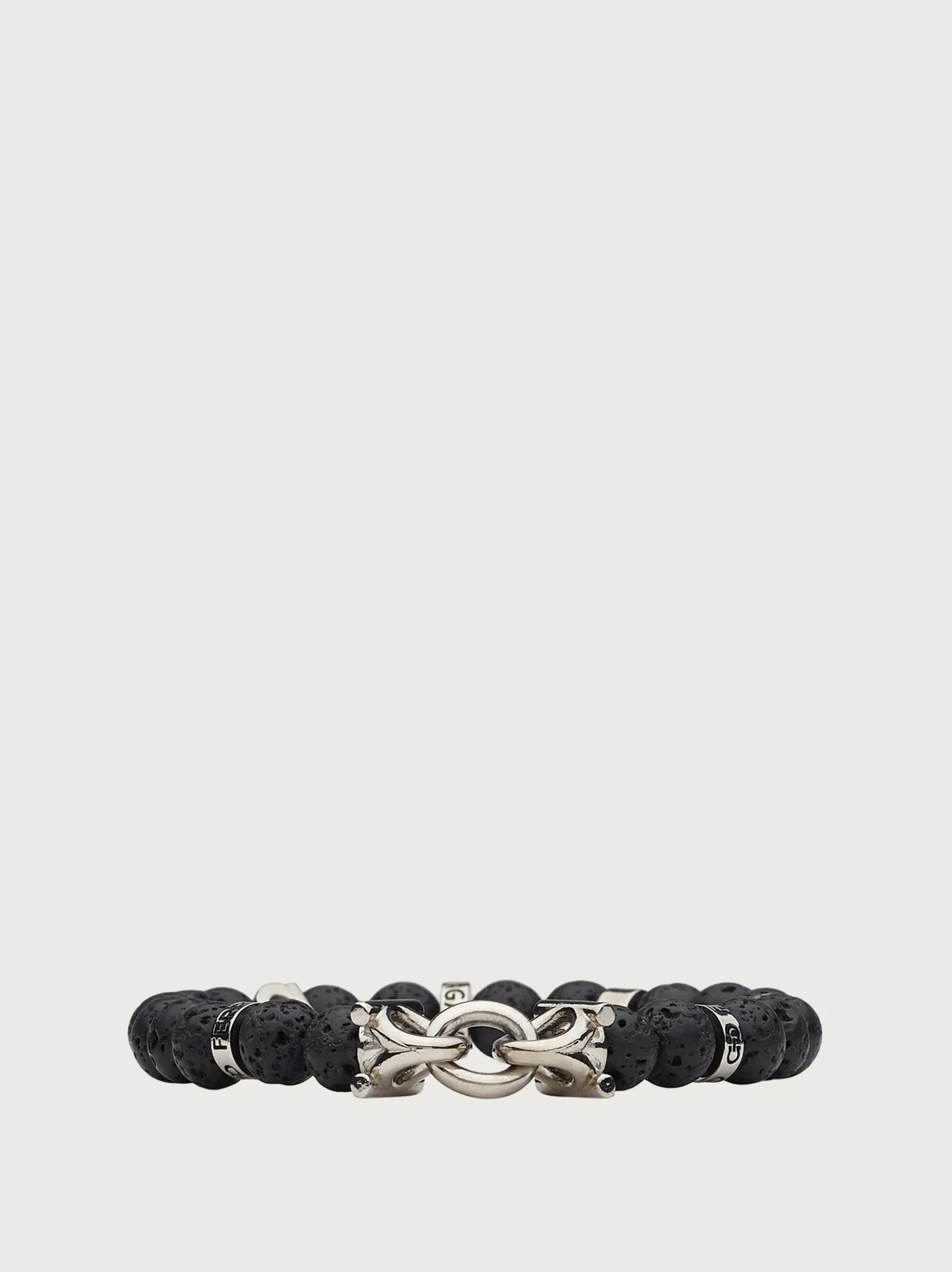 Elasticated bracelet with Gancini (18cm) - Men