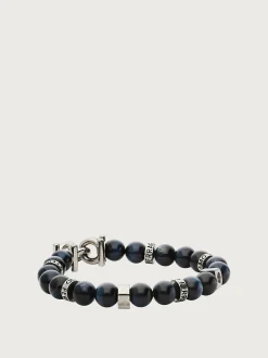 Elasticated bracelet with Gancini (18cm) - Men