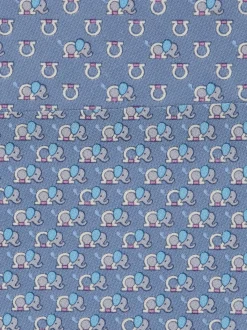 Elephant print silk tie - Men