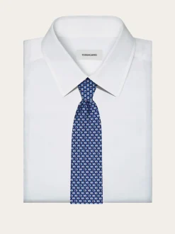 Elephant print silk tie - Men