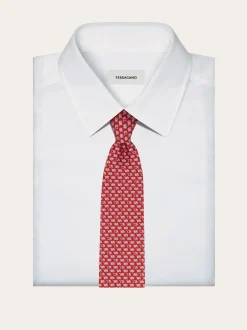 Elephant print silk tie - Men