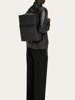 Embossed Gancini backpack - Men