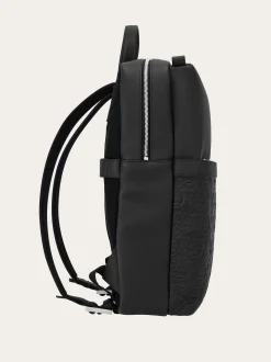 Embossed Gancini backpack - Men