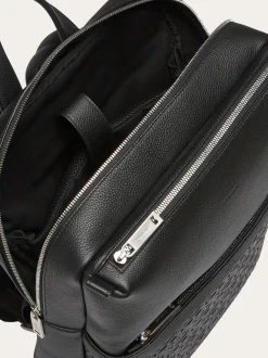 Embossed Gancini backpack - Men
