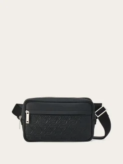 Embossed Gancini belt bag - Men