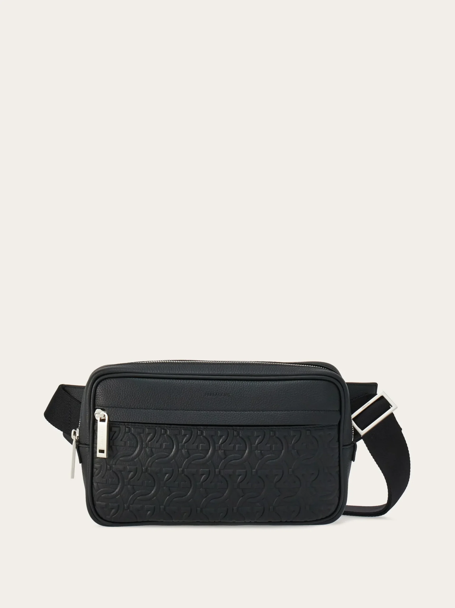 Embossed Gancini belt bag - Men