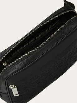Embossed Gancini belt bag - Men