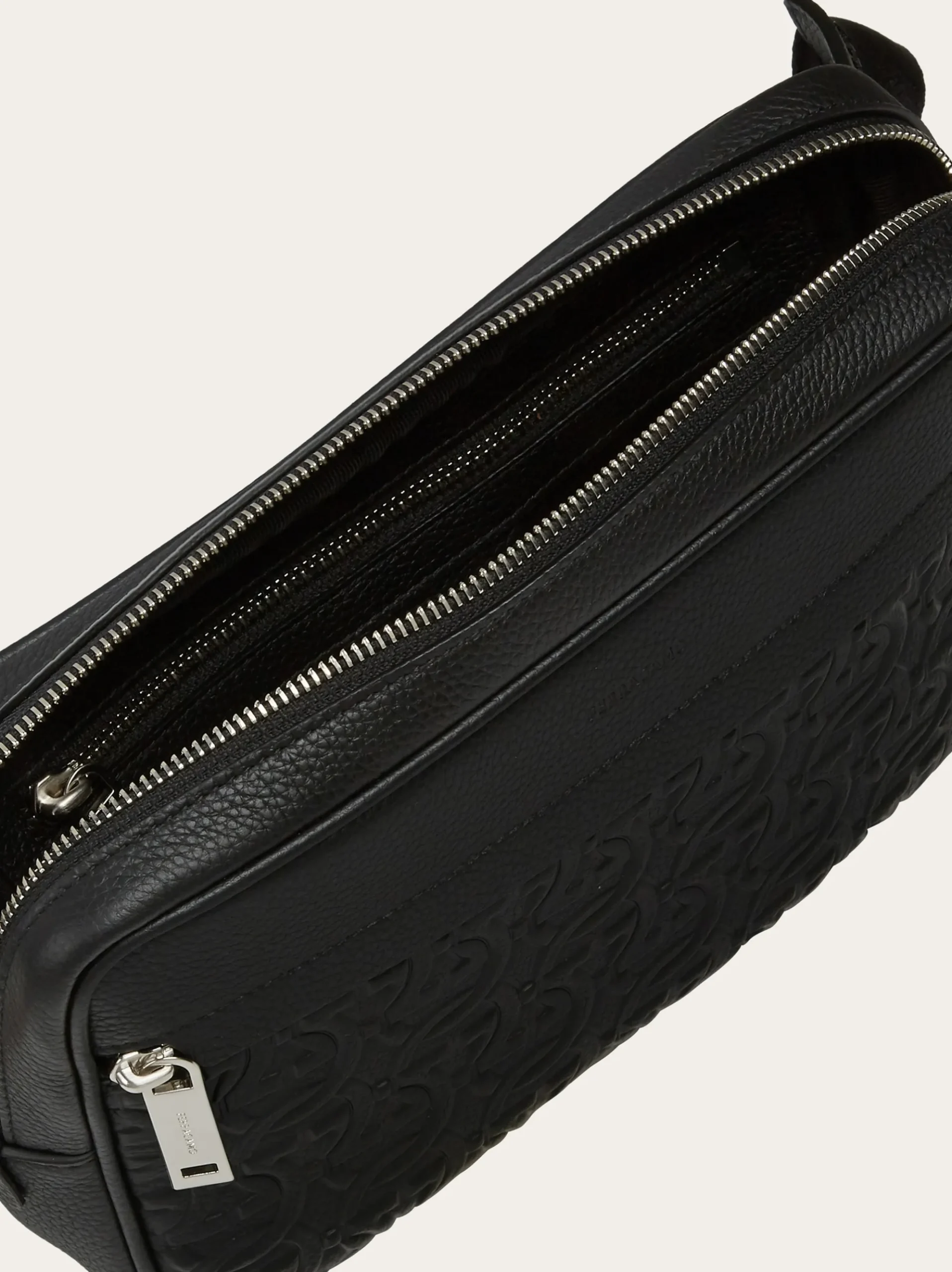 Embossed Gancini belt bag - Men