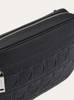 Embossed Gancini belt bag - Men
