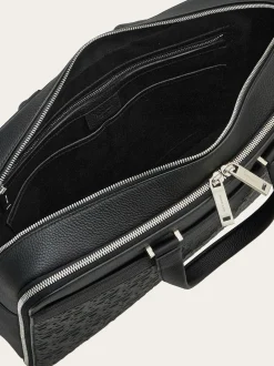 Embossed Gancini briefcase - Men