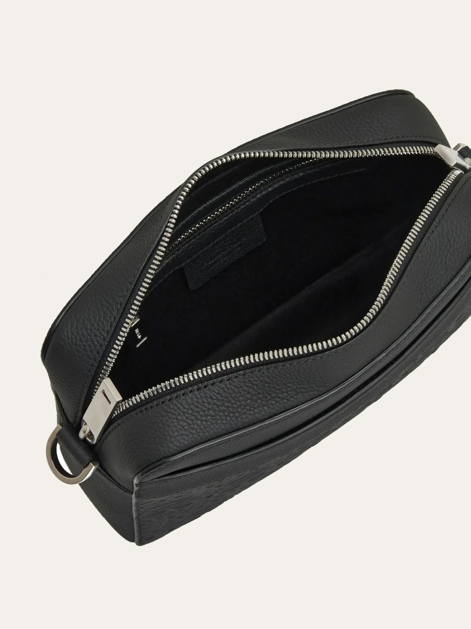 Embossed Gancini crossbody bag - Men